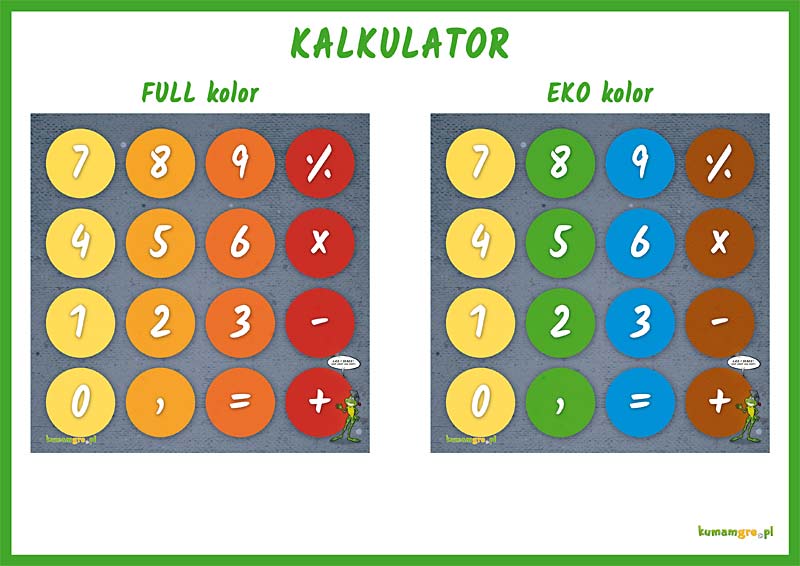 edu gra ruchowa i matematyczna - KALKULATOR - na podog, korytarz szkolny