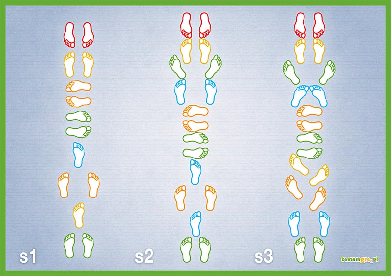 gra w stpki, gra ruchowa dla dzieci