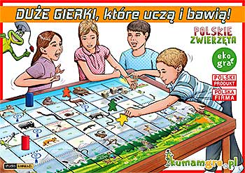 Zobacz , edukacyjną, eko grę planszową dla dzieci o polskich zwierzętach i wężach. edukacyjna, eko gra planszowa dla dzieci - POLSKIE ZWIERZĘTA